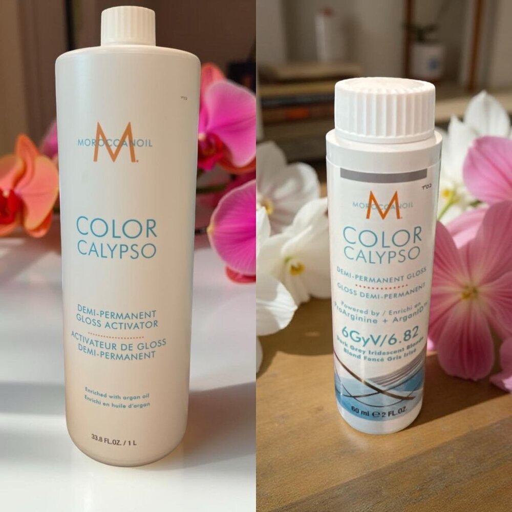 Moroccanoil Color Calypso Demi Permanent Gloss 6GyV/6.82 & Activator